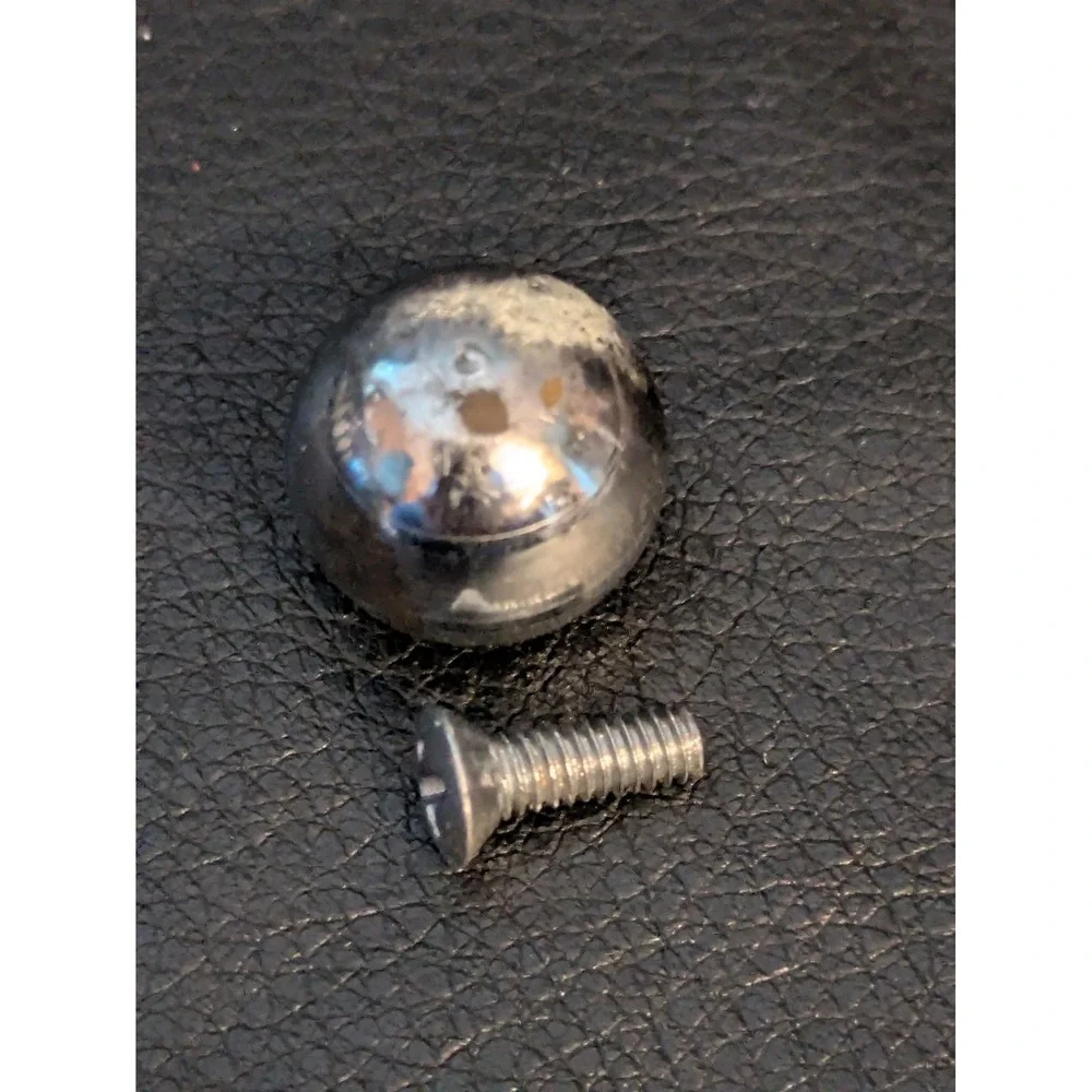 1930 Chase Chrome Table Napkin Holder Bakelite Replacement Part Ball Foot Screw